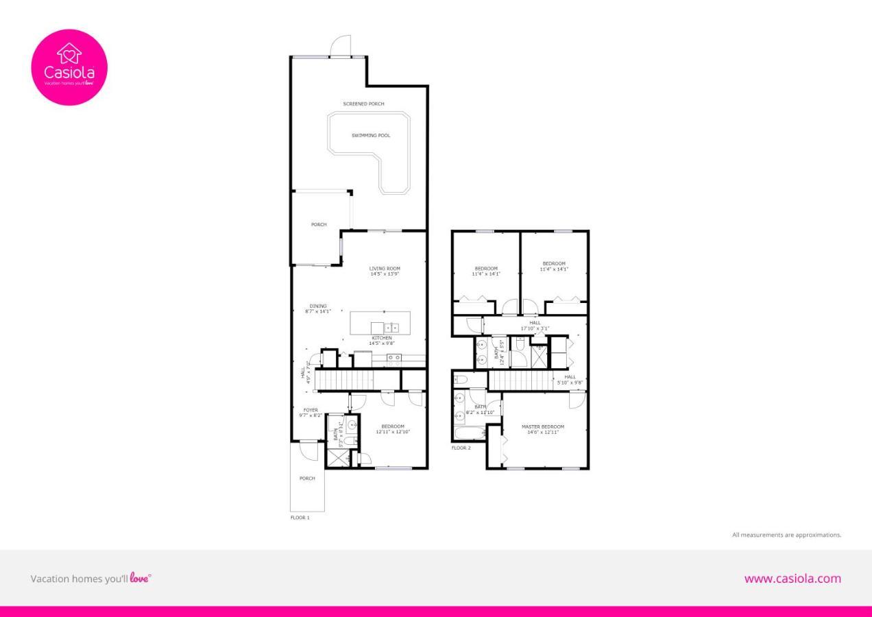 Modern Townhome wPrivate Pool&FREE Water Park Kissimmee Exterior foto